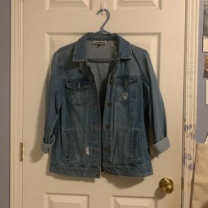 Noisy May Distressed Denim Jacket